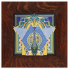 Motawi Imperial Peacock in Turquoise - 8x8