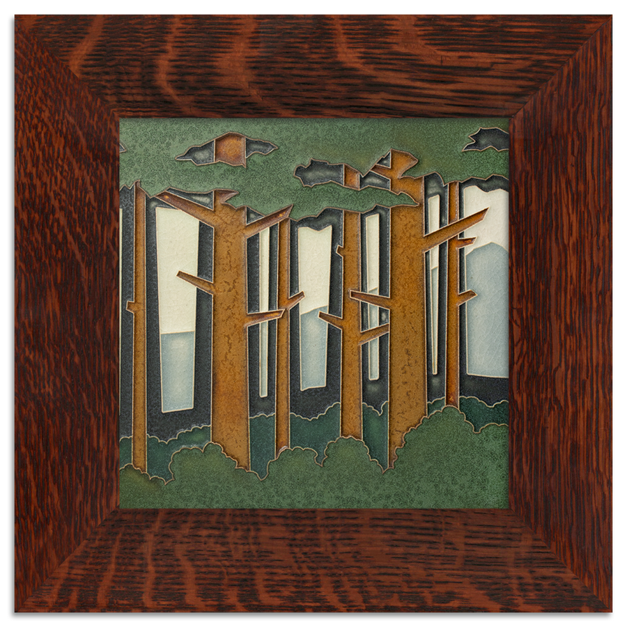 TABOO ONE グラフィティアート M6 木製フレーム付き 8x8 Frame for Motawi Tile | Nutmeg – The Artisan's Bench