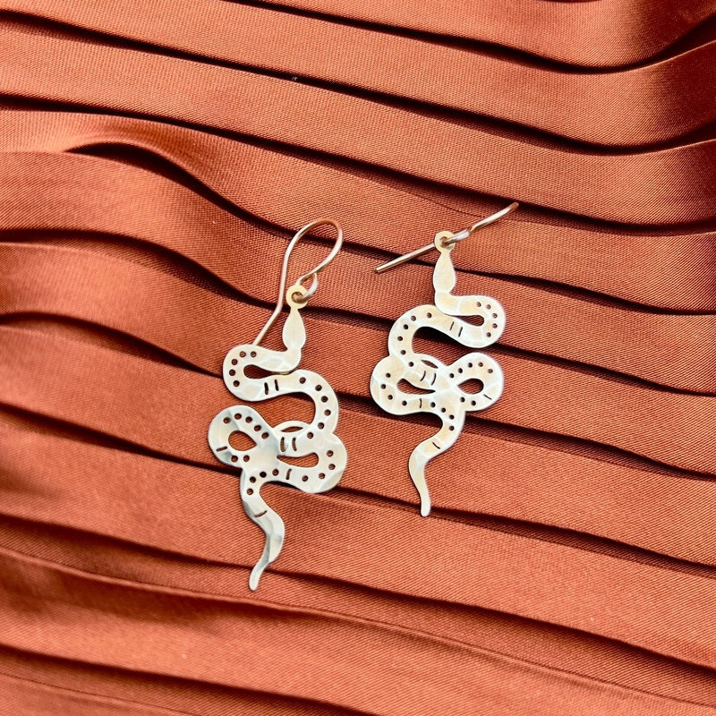 Slither II Earrings | Silver