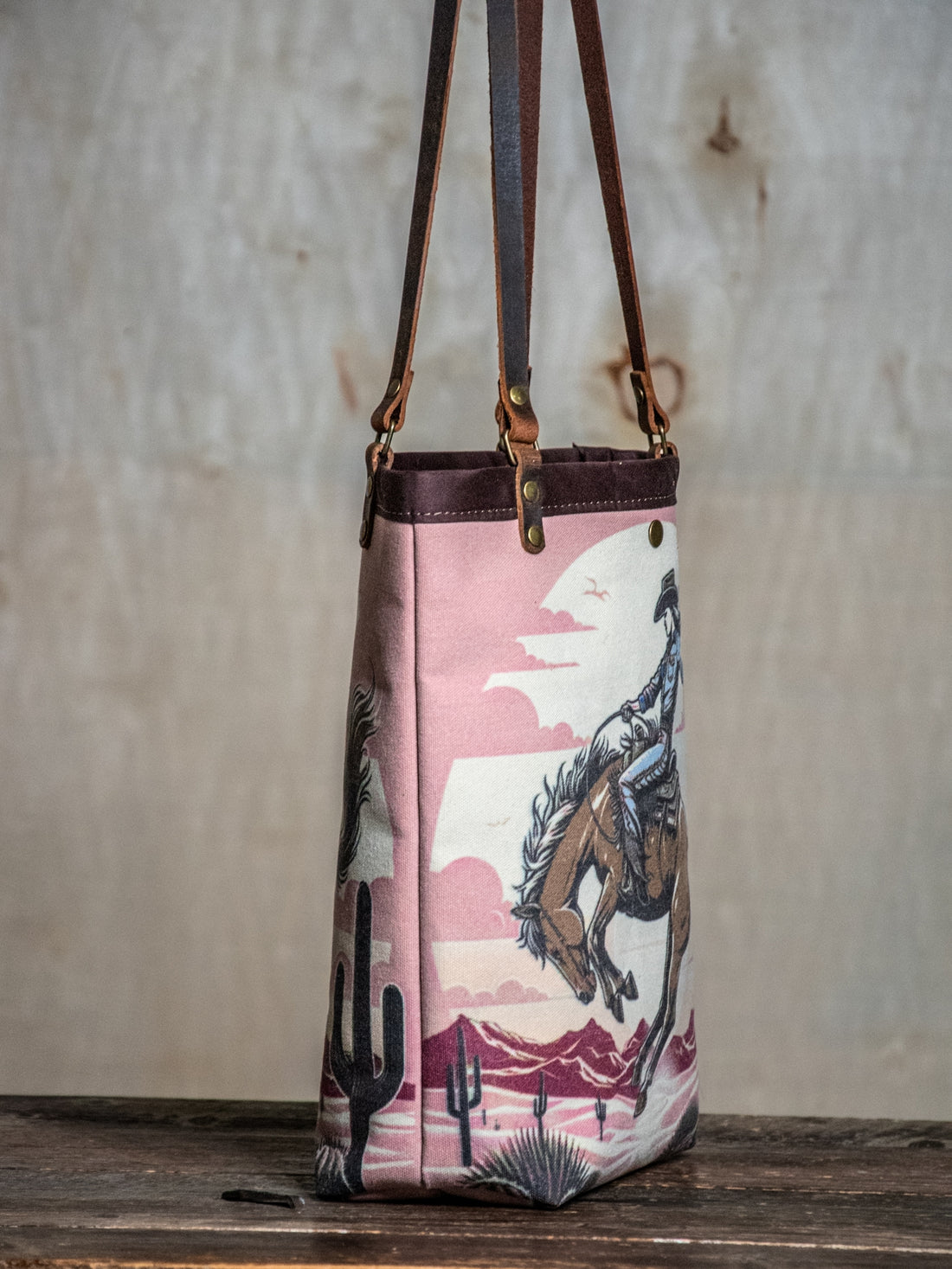 Canvas Leather Tote | Cowgirl - The Artisan's Bench