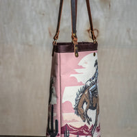 Canvas Leather Tote | Cowgirl - The Artisan's Bench