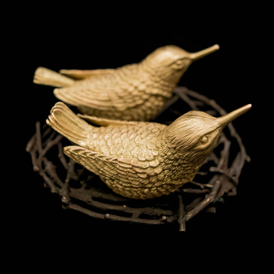 Hummingbird Salt & Pepper Tray | Gold