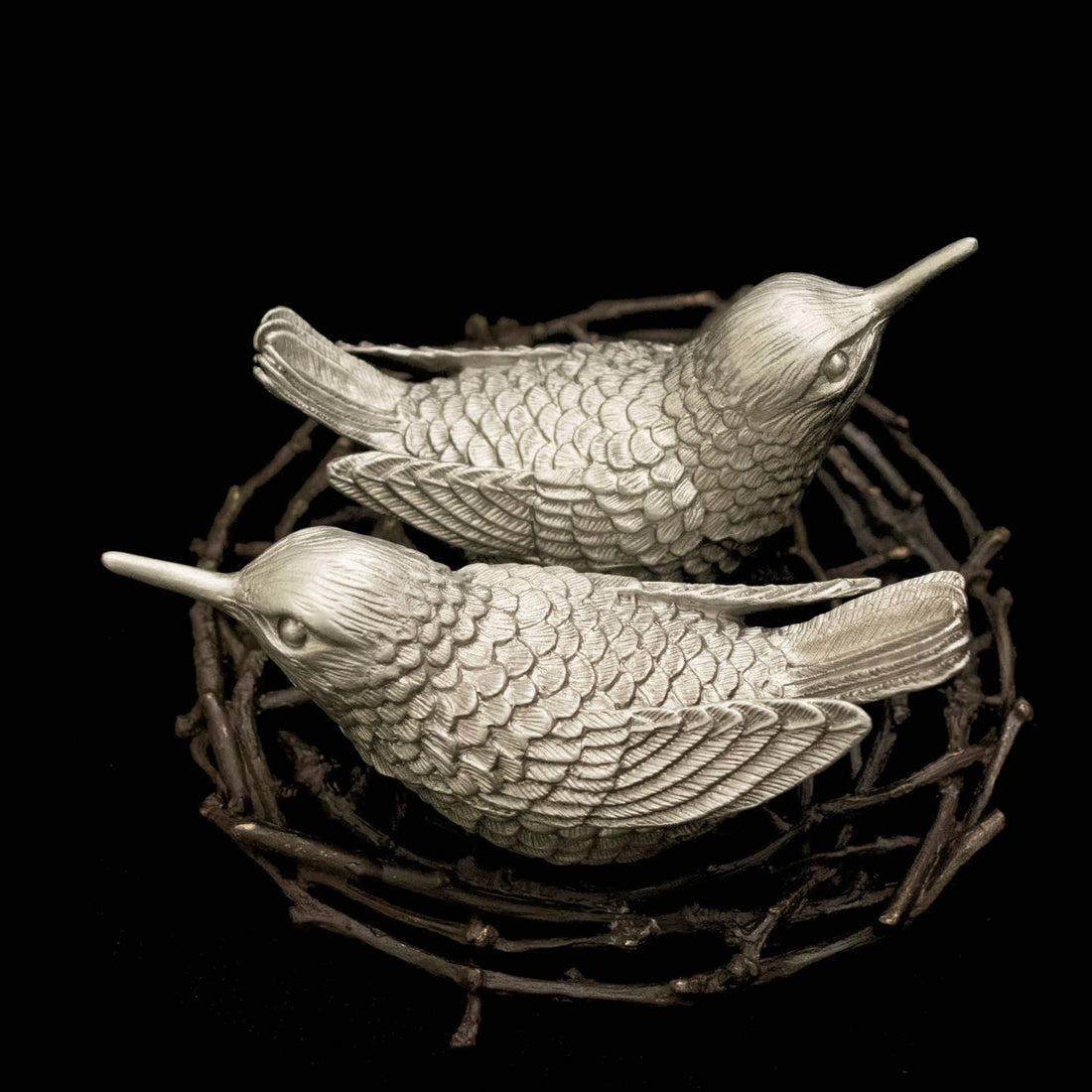 Hummingbird Salt & Pepper Tray | Silver