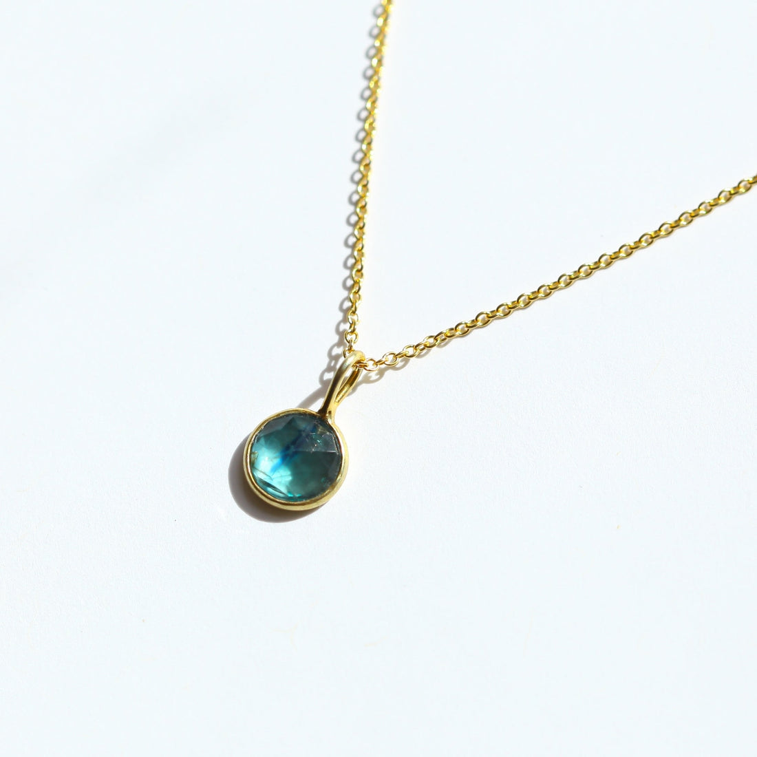 Blue Kyanite Round Necklace