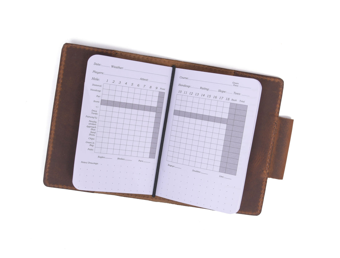 Golf Leather Logbook