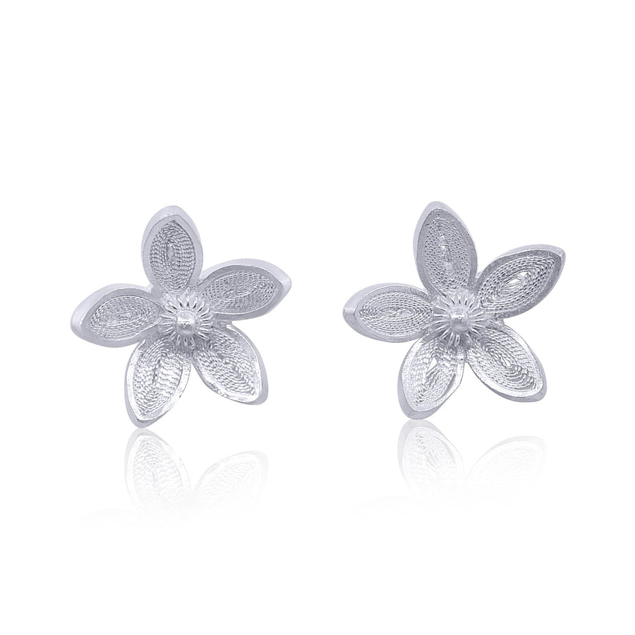 Apple Blossom Studs | Silver