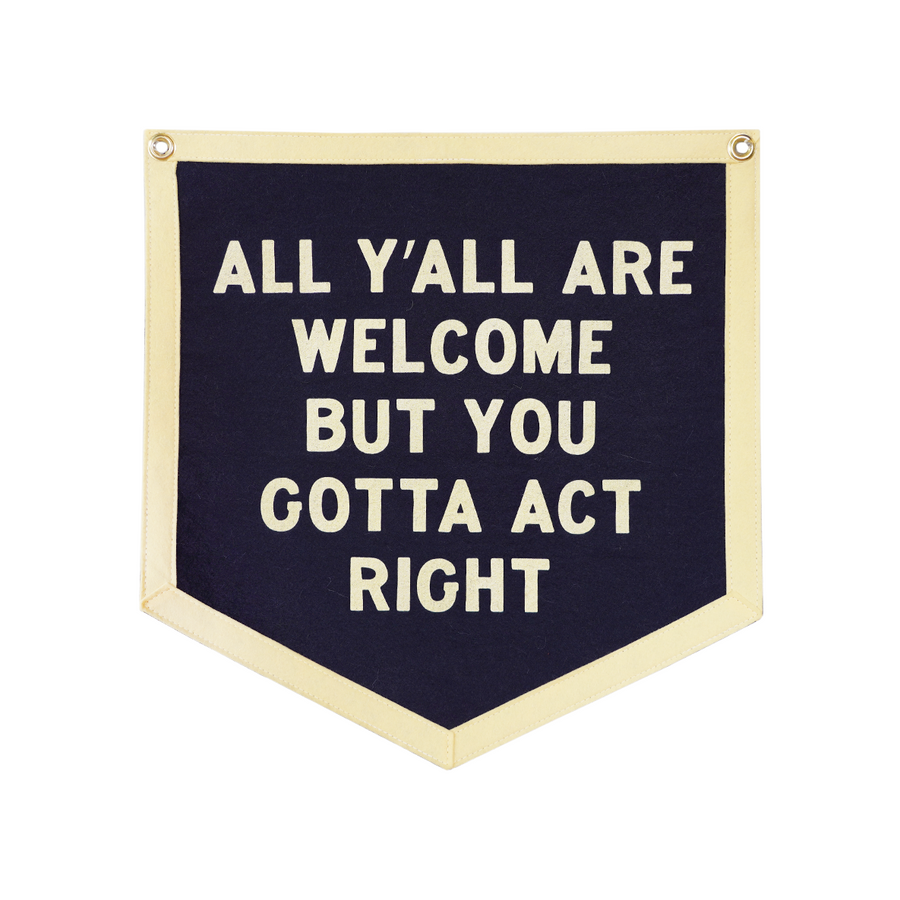 Oxford Pennant All Y'all Are Camp Flag The Artisan's Bench