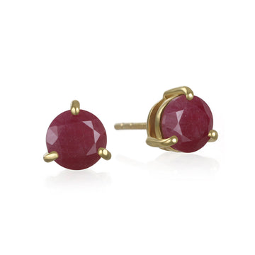July Ruby Earrings