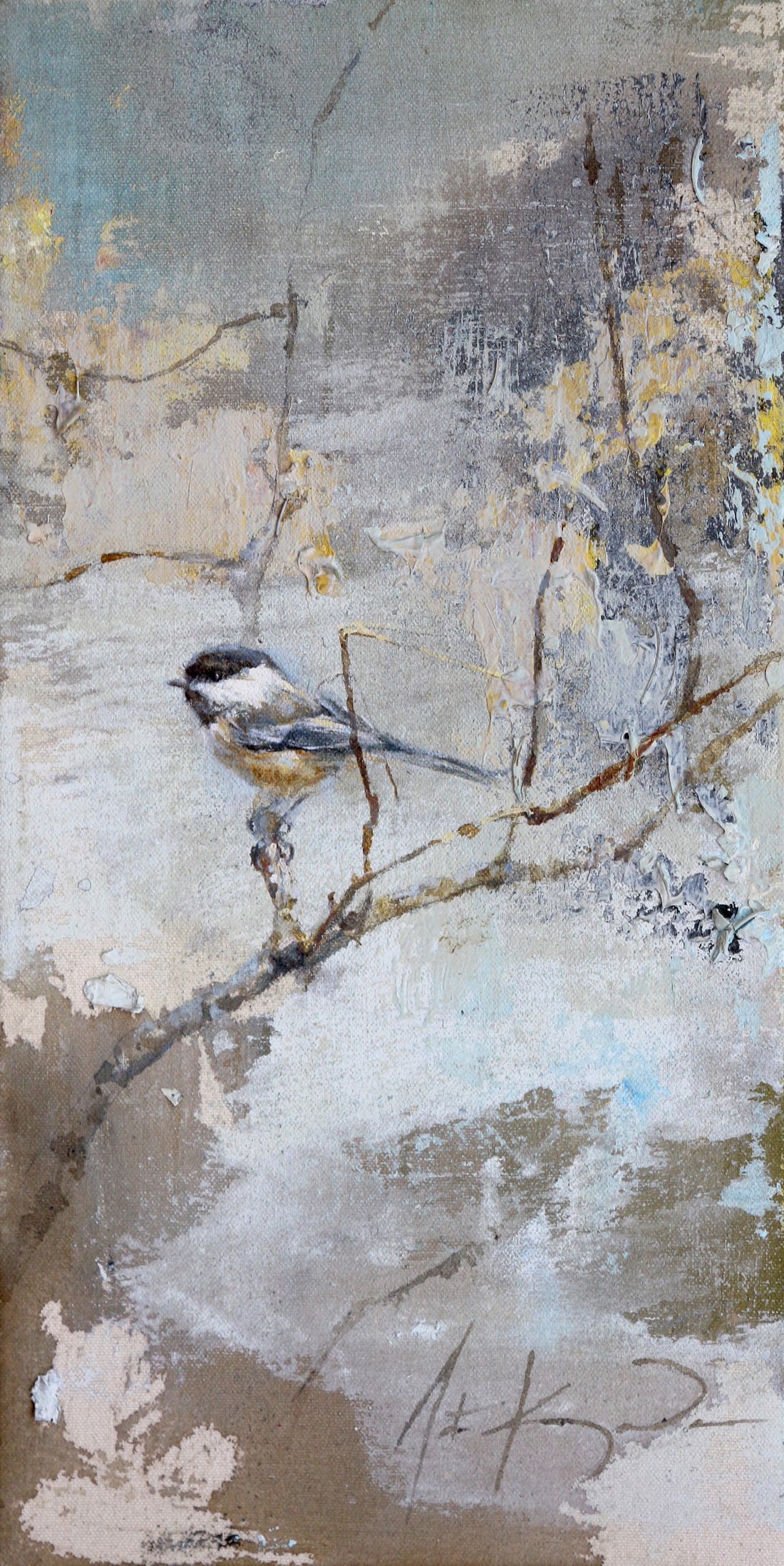 Black-Capped Chickadee | 16x8