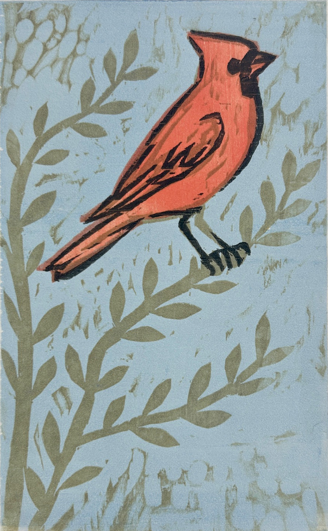 Cardinal #1 11x14 | Woodblock Print