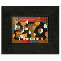 Motawi Crazy Quilt Cat - 6x8