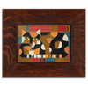 Motawi Crazy Quilt Cat - 6x8