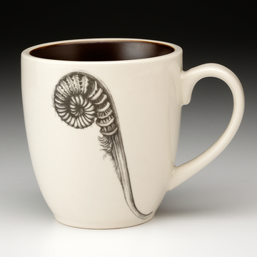 Coiled Wood Fern Mug | Brown