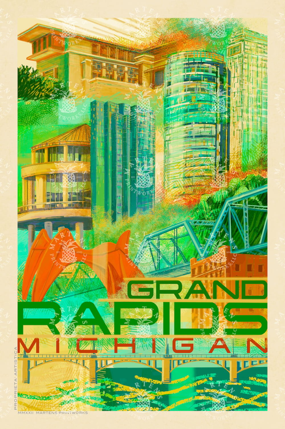 Grand Rapids Print | 11x14