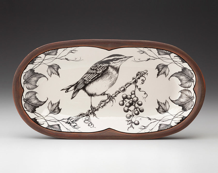Nuthatch Rectangle Serving Dish | Brown