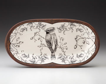 Waxwing Rectangle Oval Serving Dish