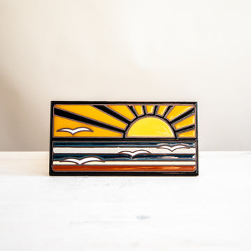 3x6 Retro Ocean - Orange Tile