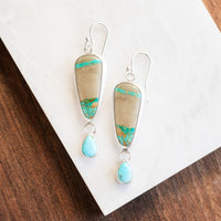 Royston Ribbon & Sleeping Beauty Turquoise Earrings no.1