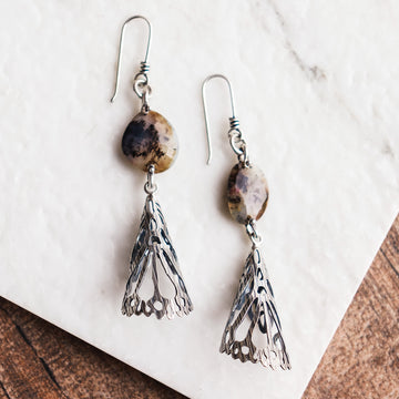Agate Only Bones Earrings no.2