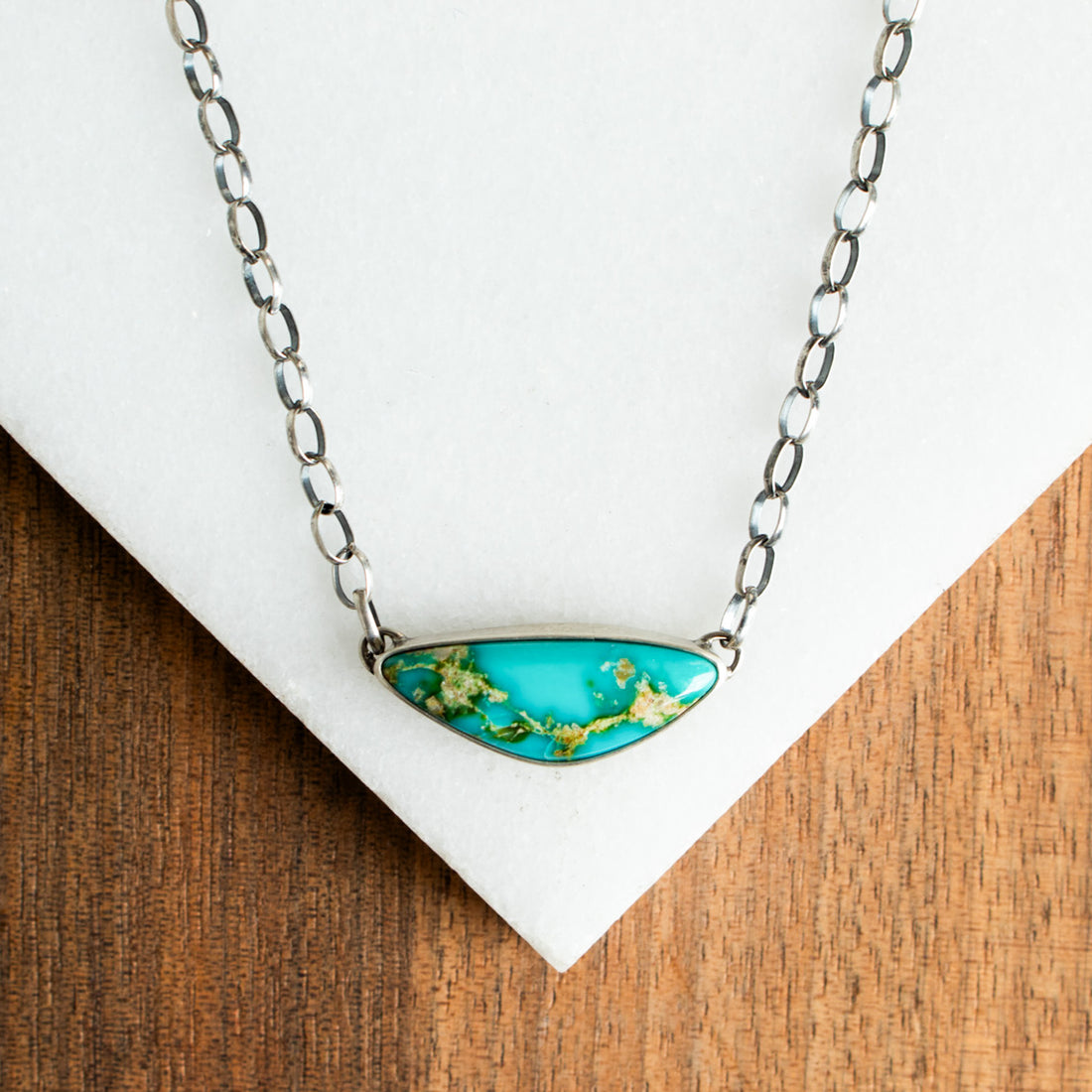 Sonoran Turquoise Triangle Necklace no. 1