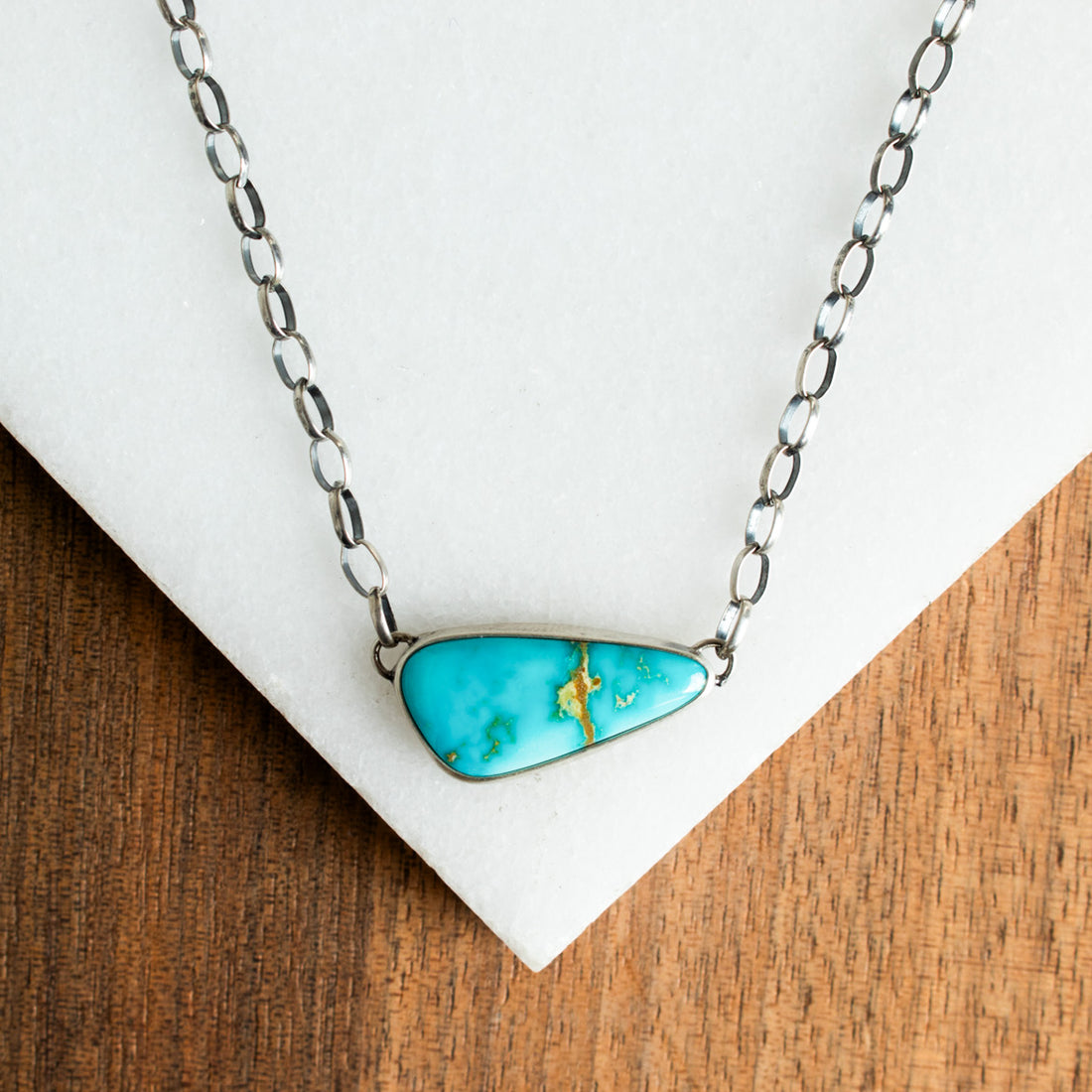 Sonoran Turquoise Triangle Necklace no. 2