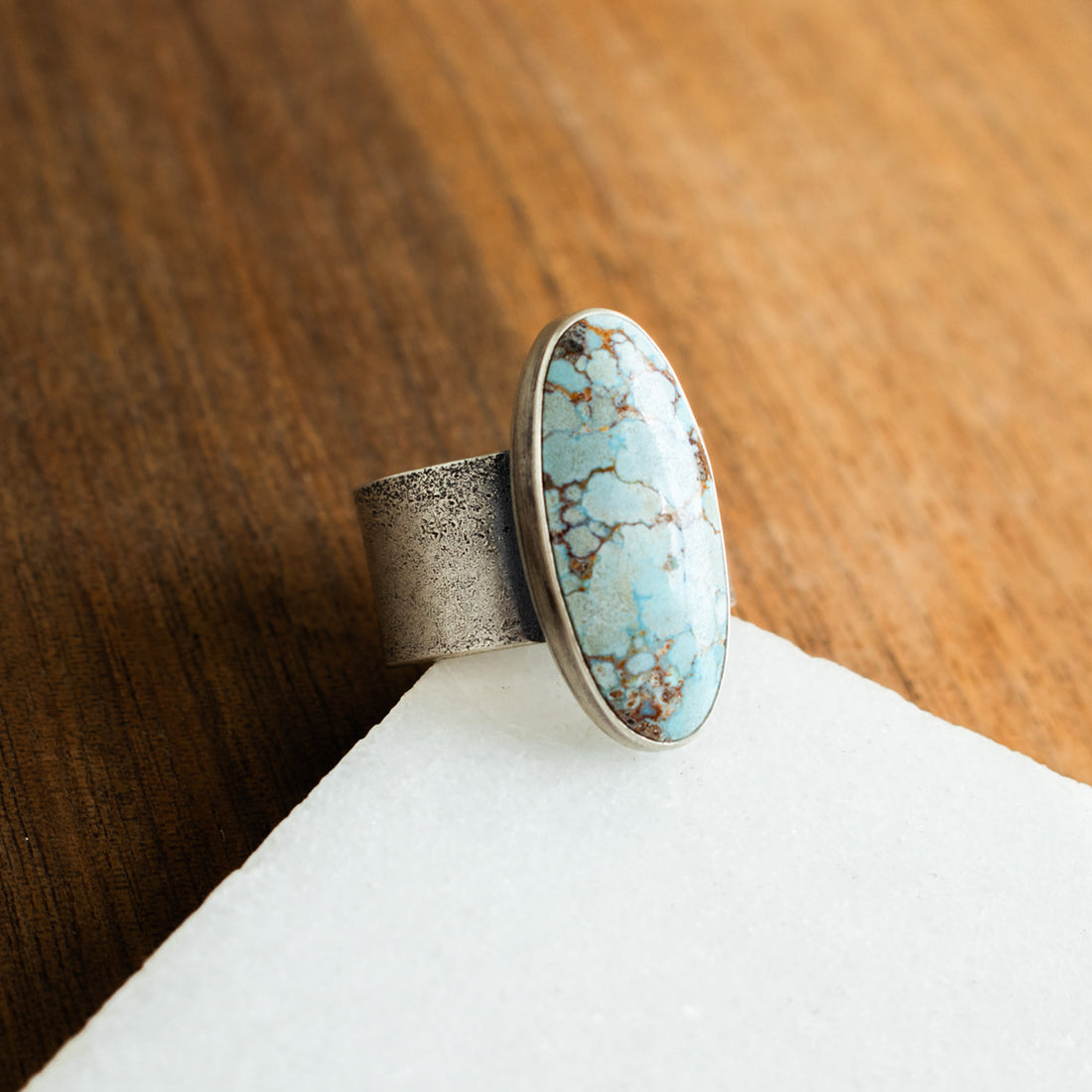Size 9.5 | Sandhill Turquoise & Heart Cutout Ring