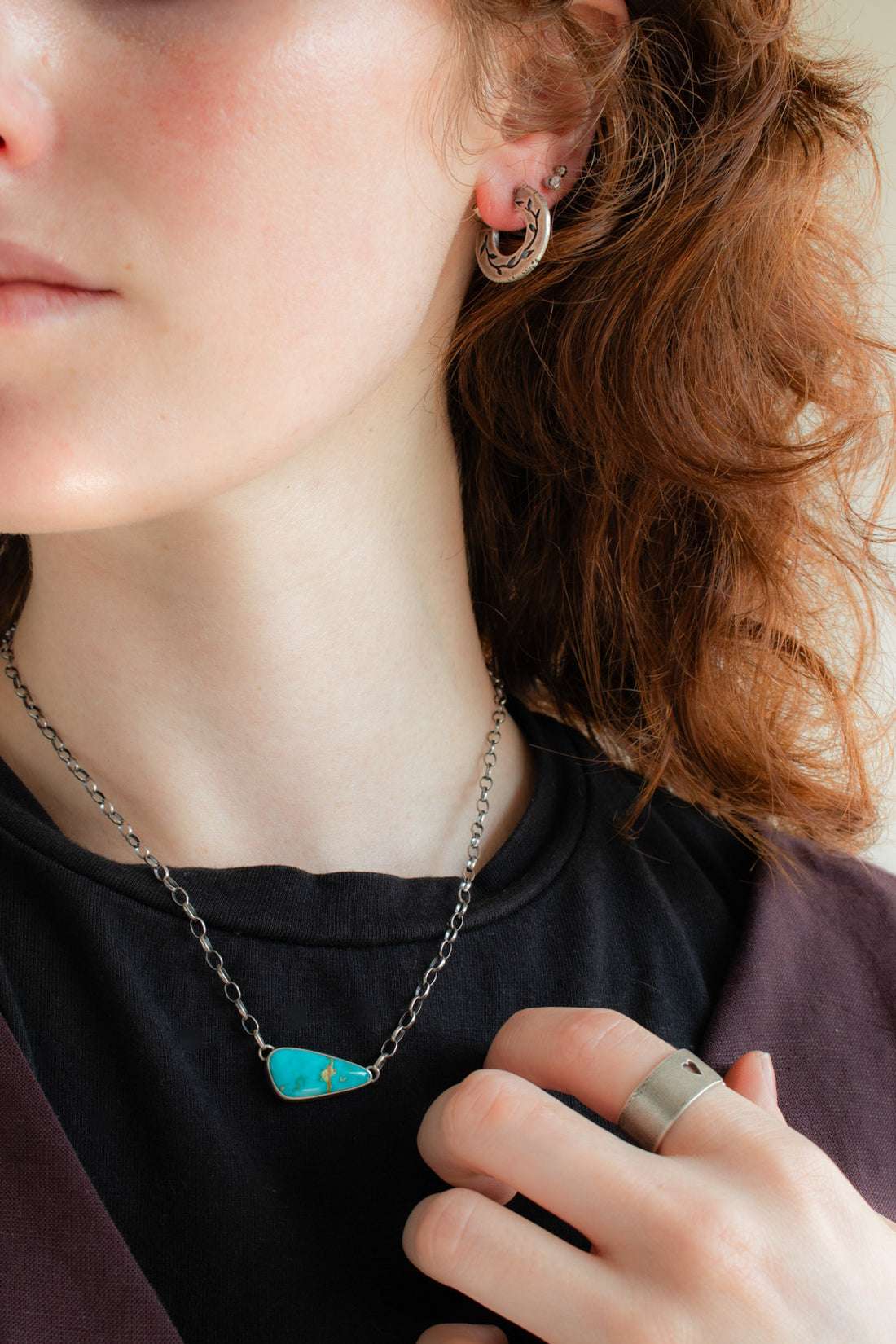 Sonoran Turquoise Triangle Necklace no. 2