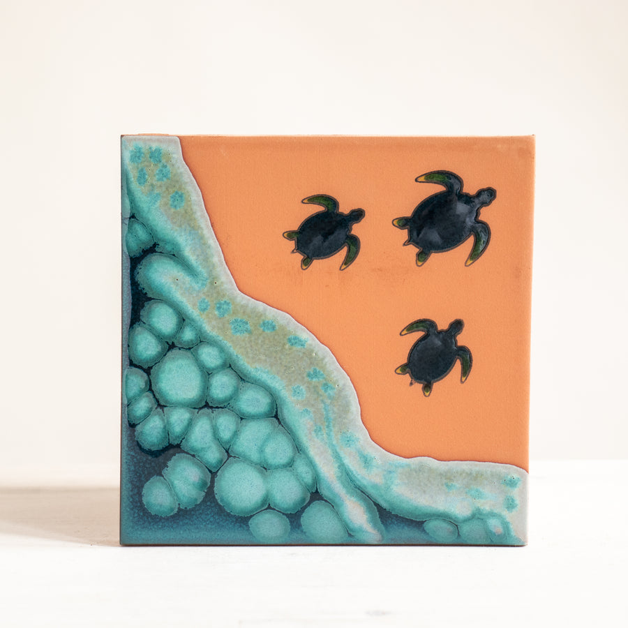 6x6 Sea Turtles - Terra Cotta