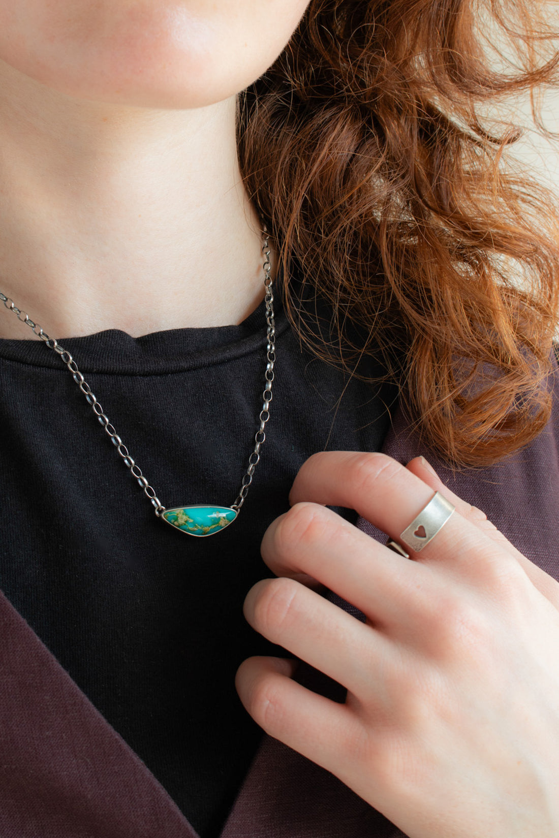 Sonoran Turquoise Triangle Necklace no. 1