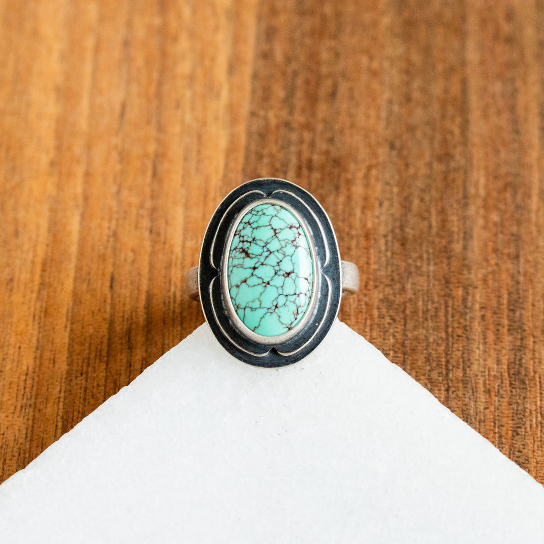 Size 5.25 | Egyptian Turquoise Anchor Ring