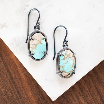 Amaroo Turquoise Oval Earrings