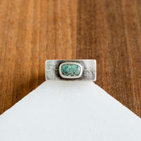 Size 9 | New Lander Variscite Cast Signet Ring