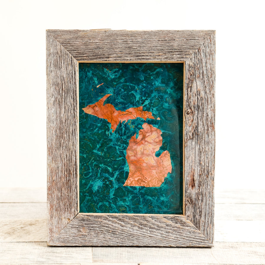 State of Michigan on Copper | 5x7