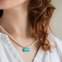 #8 Turquoise & Coconut Bead Necklace