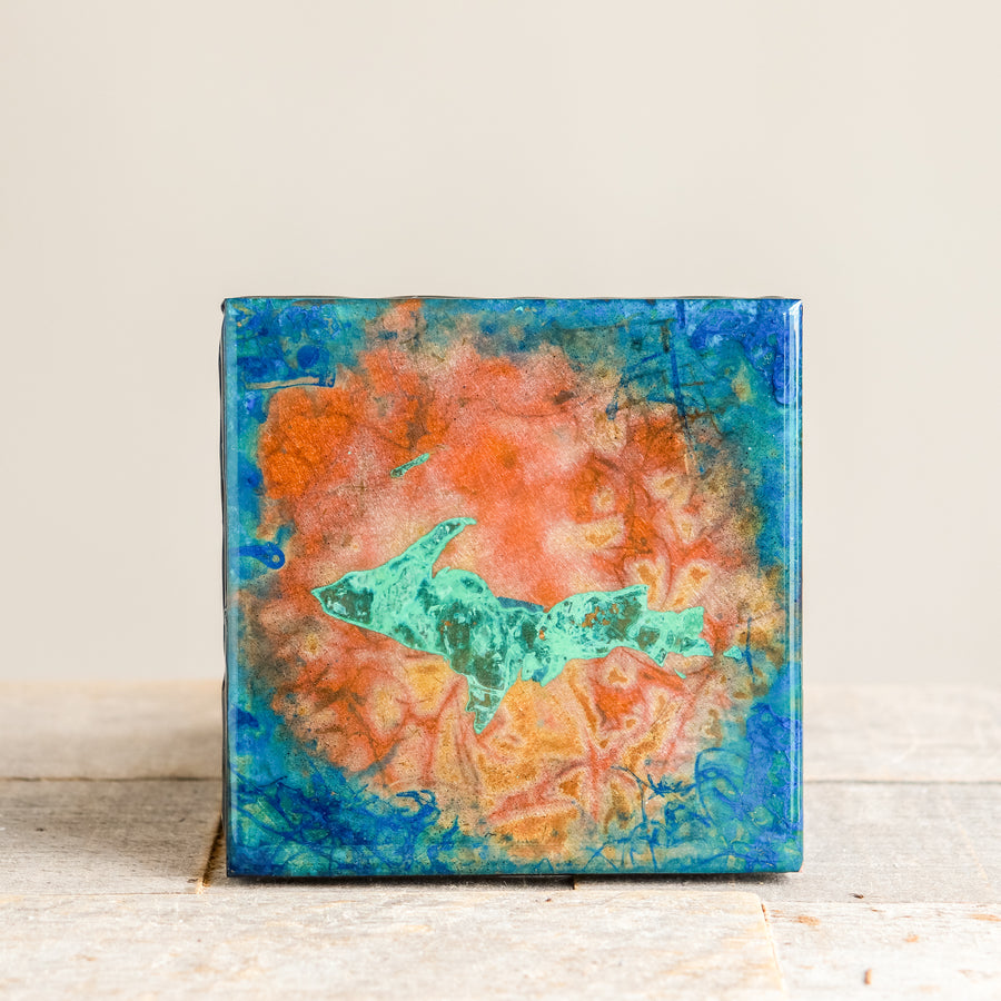 Upper Peninsula Copper Tile/Coaster | 4x4