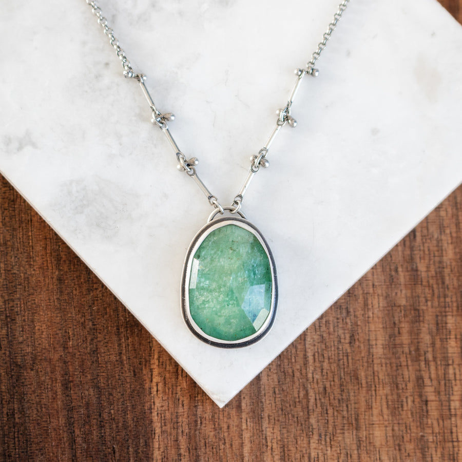 Kyanite Pinned Chain Necklace