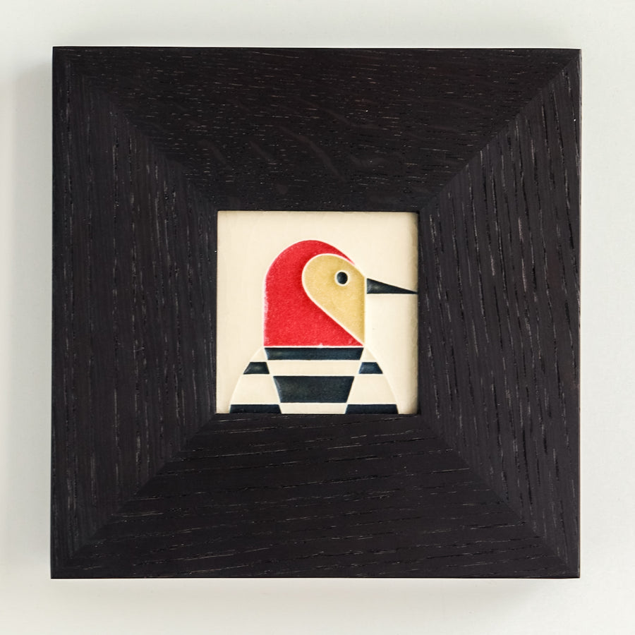 Motawi Woodpecker in Cream - 3x3