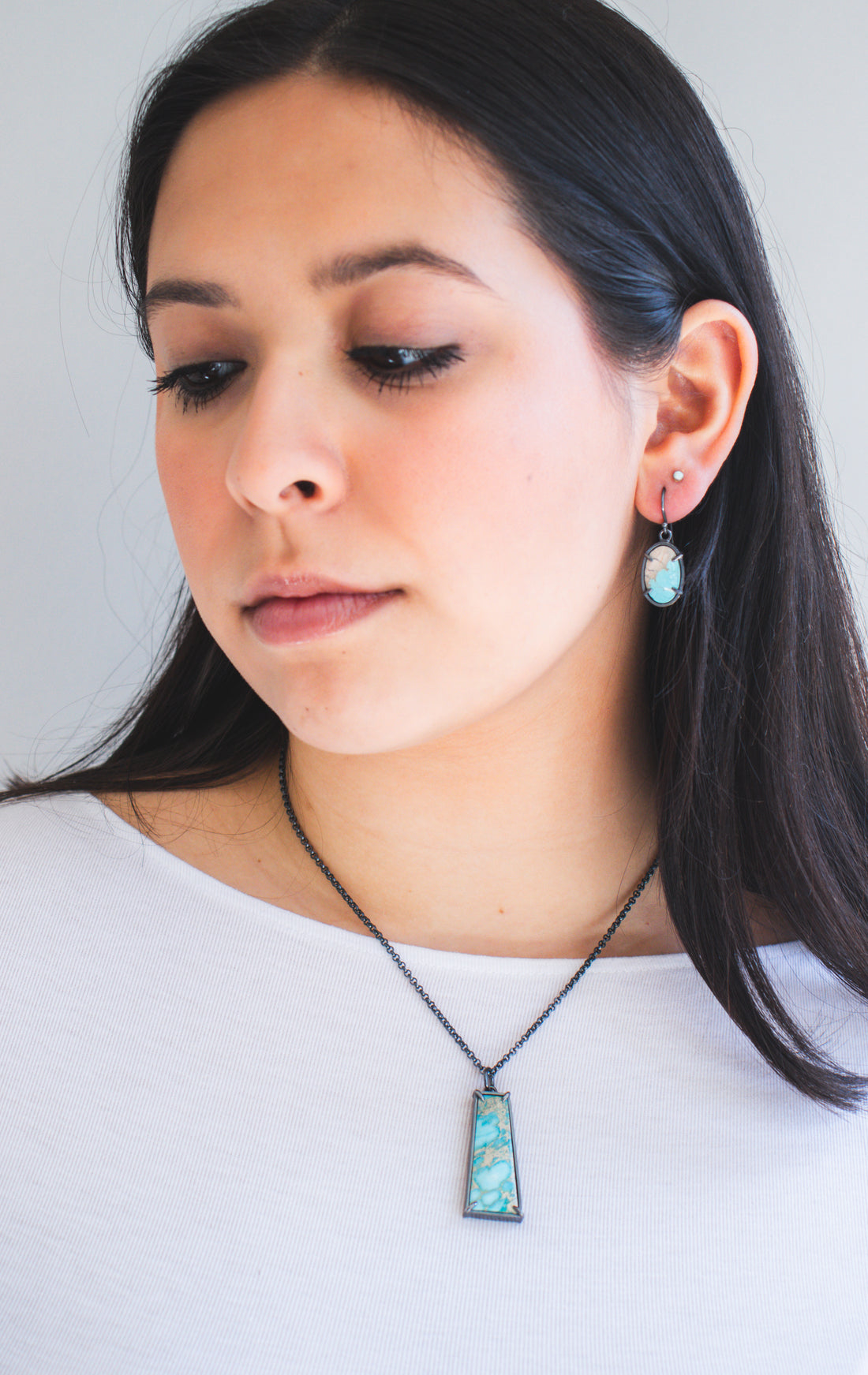 Amaroo Turquoise Oval Earrings