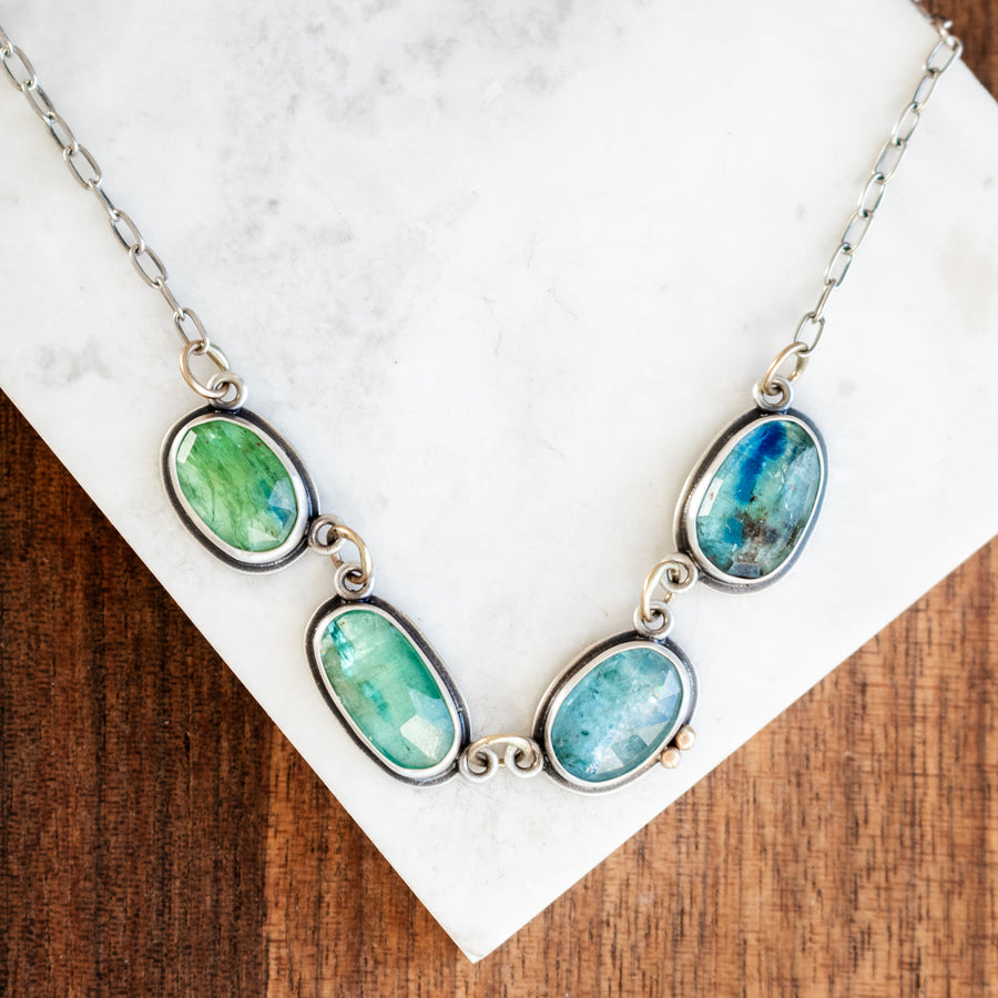Four Stone Kyanite Necklace