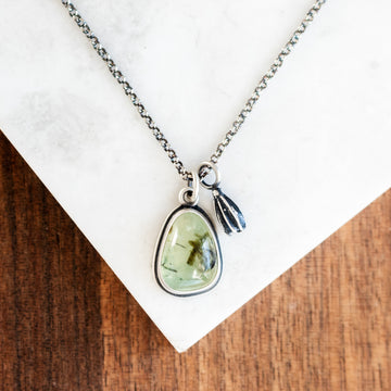 Prehnite with Pod Necklace no.2