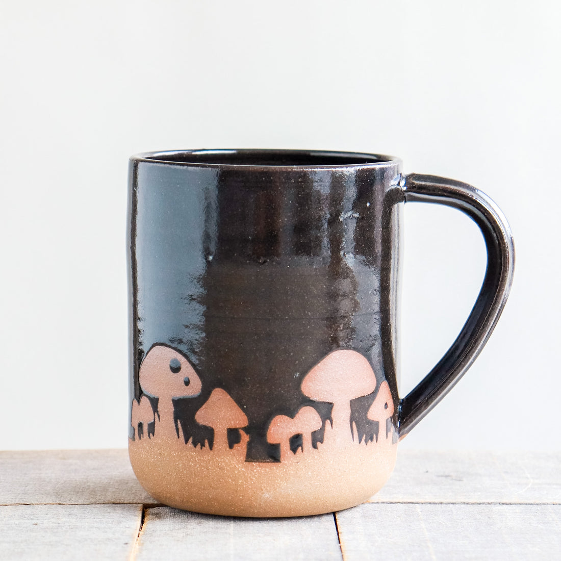 Cottage Mushroom Mug | Black