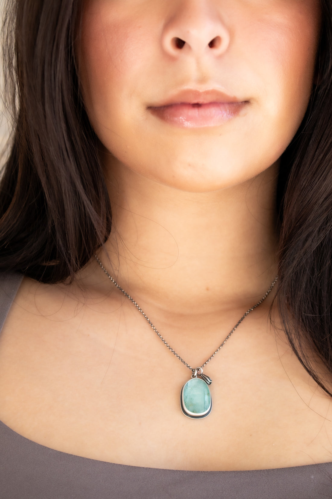Kyanite with Pod Necklace