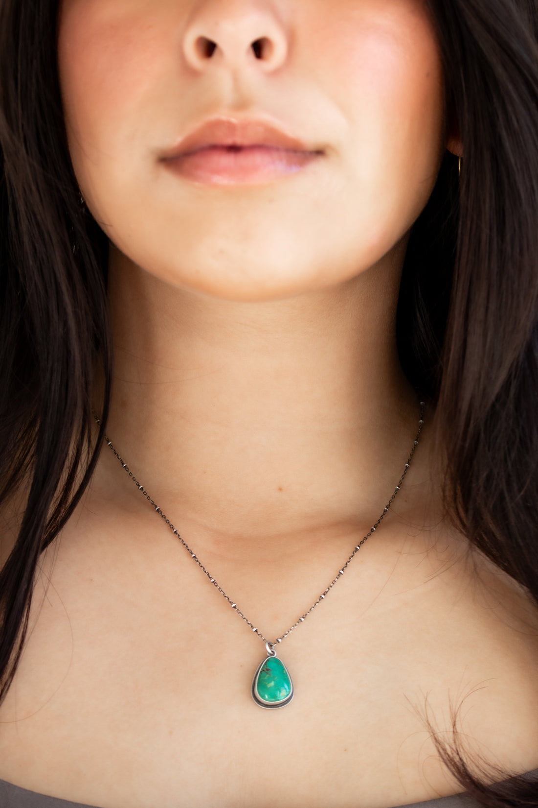 Royston Turquoise Beaded Chain Necklace