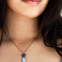 Amethyst & Moonstone Necklace