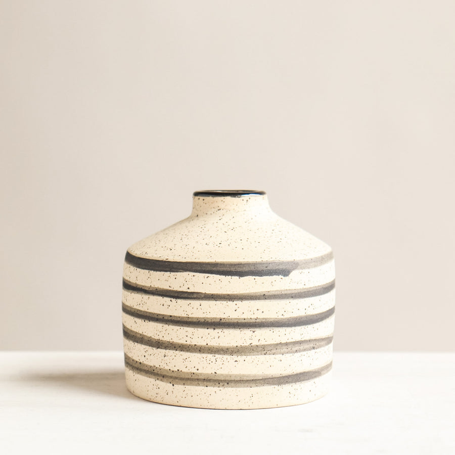 Horizontal Striped Bud Vase