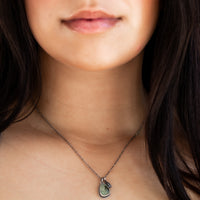 Prehnite with Pod Necklace no.2