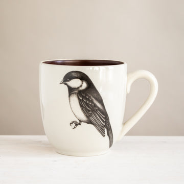 Black-Capped Chickadee Mug | Brown