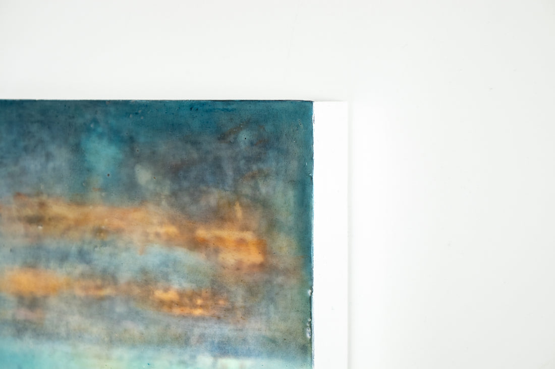 Couple On Beach | 6x8 Encaustic