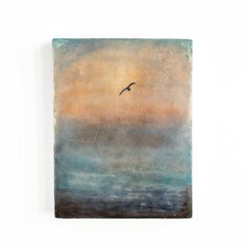 Ocean Sunset | 6x8 Encaustic
