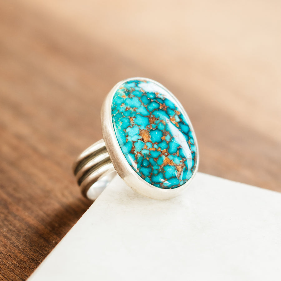 Size 8.5 | Catalina Turquoise Oval Ring